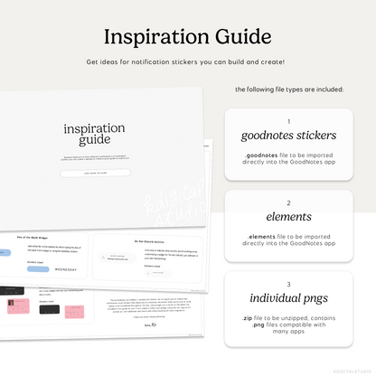 Build-Your-Own Notification Digital Stickers