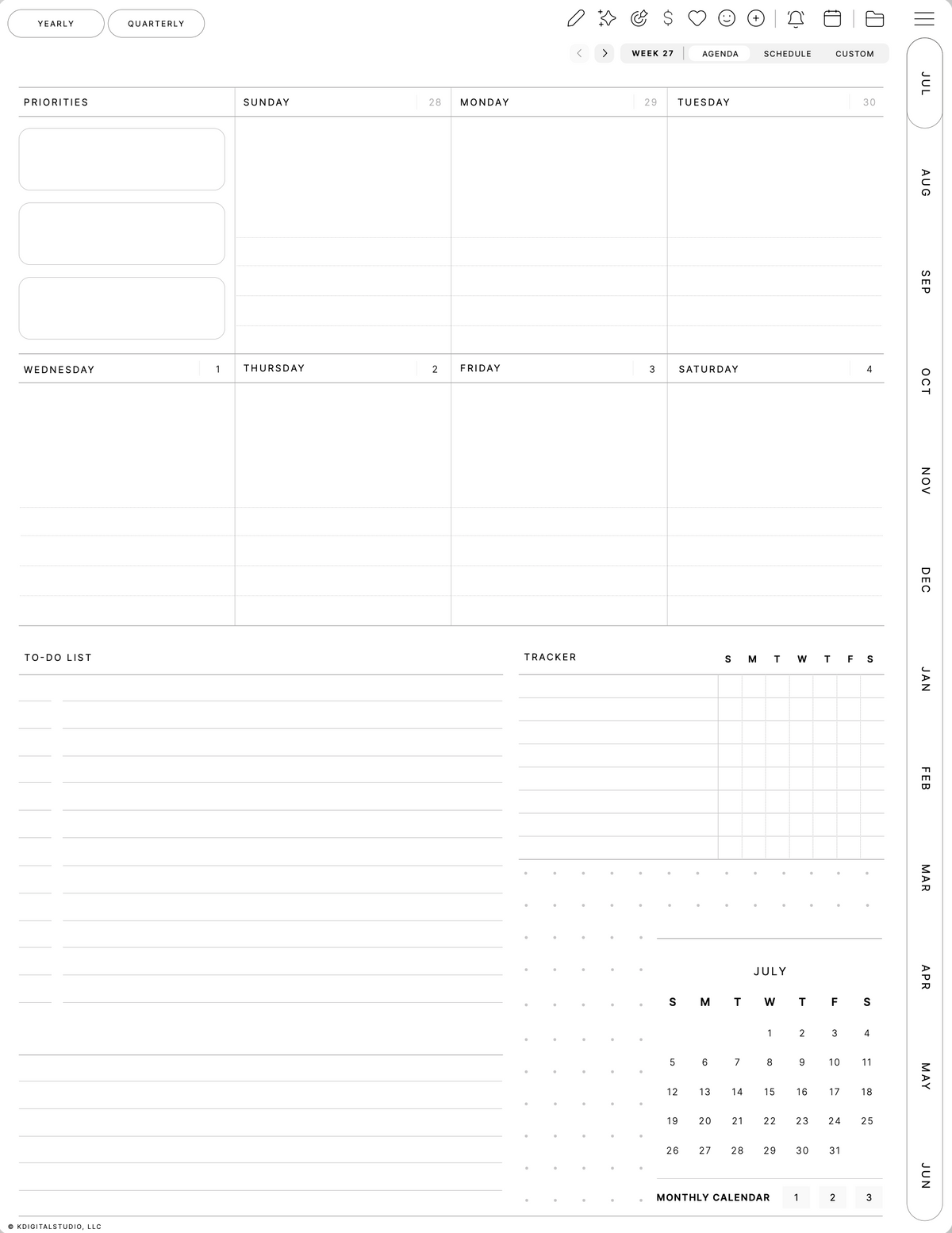 Dashboard layout preview