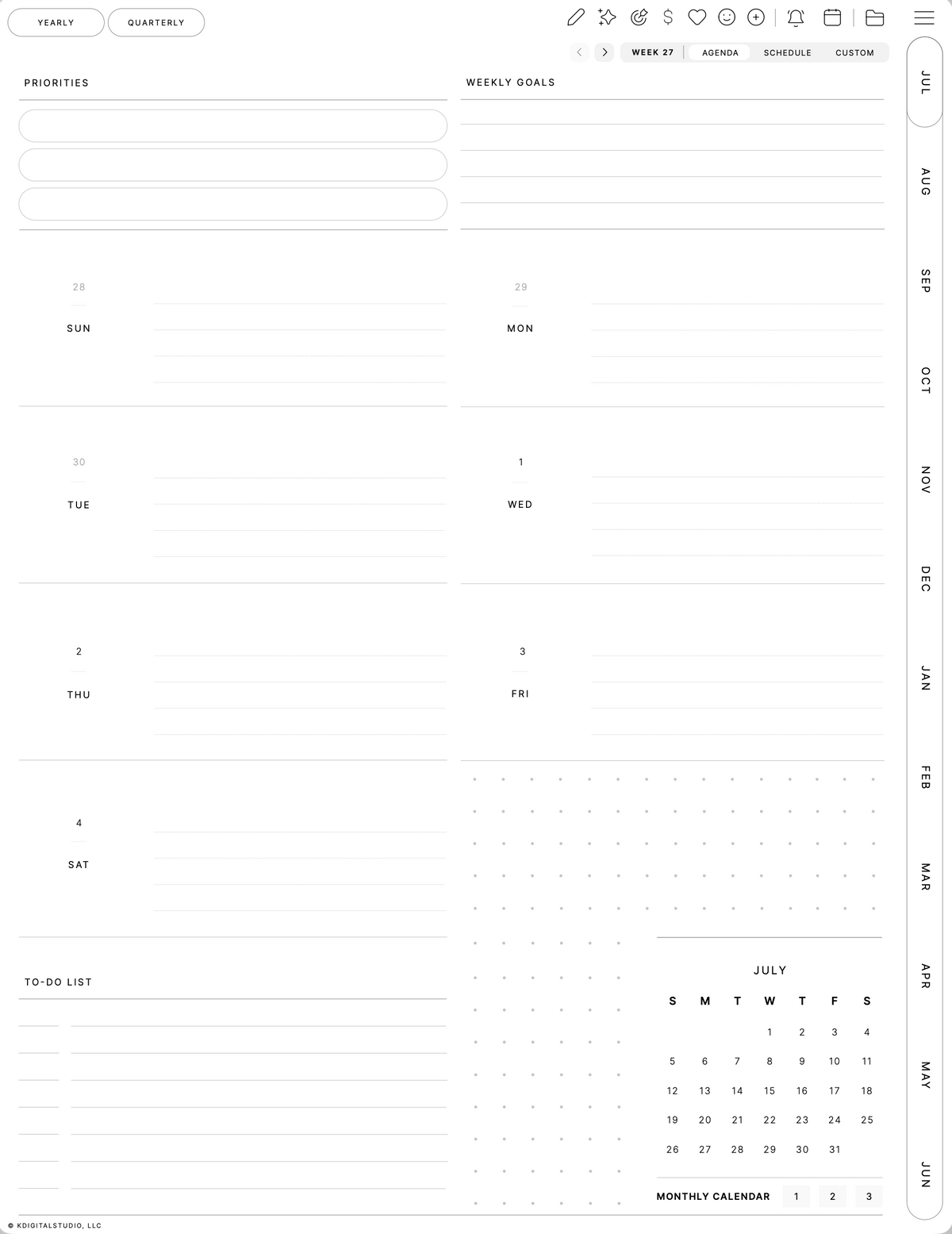 Tasks layout preview