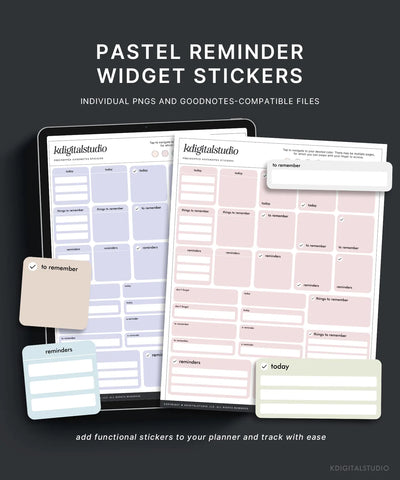 Pastel Reminder Widgets KDigitalStudio