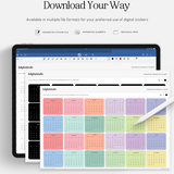 download mini calendars in multiple file formats