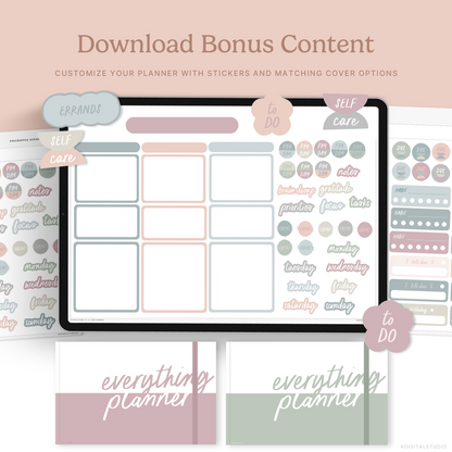 2025-26 Mid-Year Everything Planner in Soft Neutrals