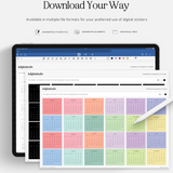 download mini calendars in multiple file formats