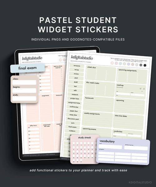 Pastel Student Widgets
