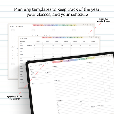 Student Mid-Year Digital Planner (2026-2027) KDigitalStudio
