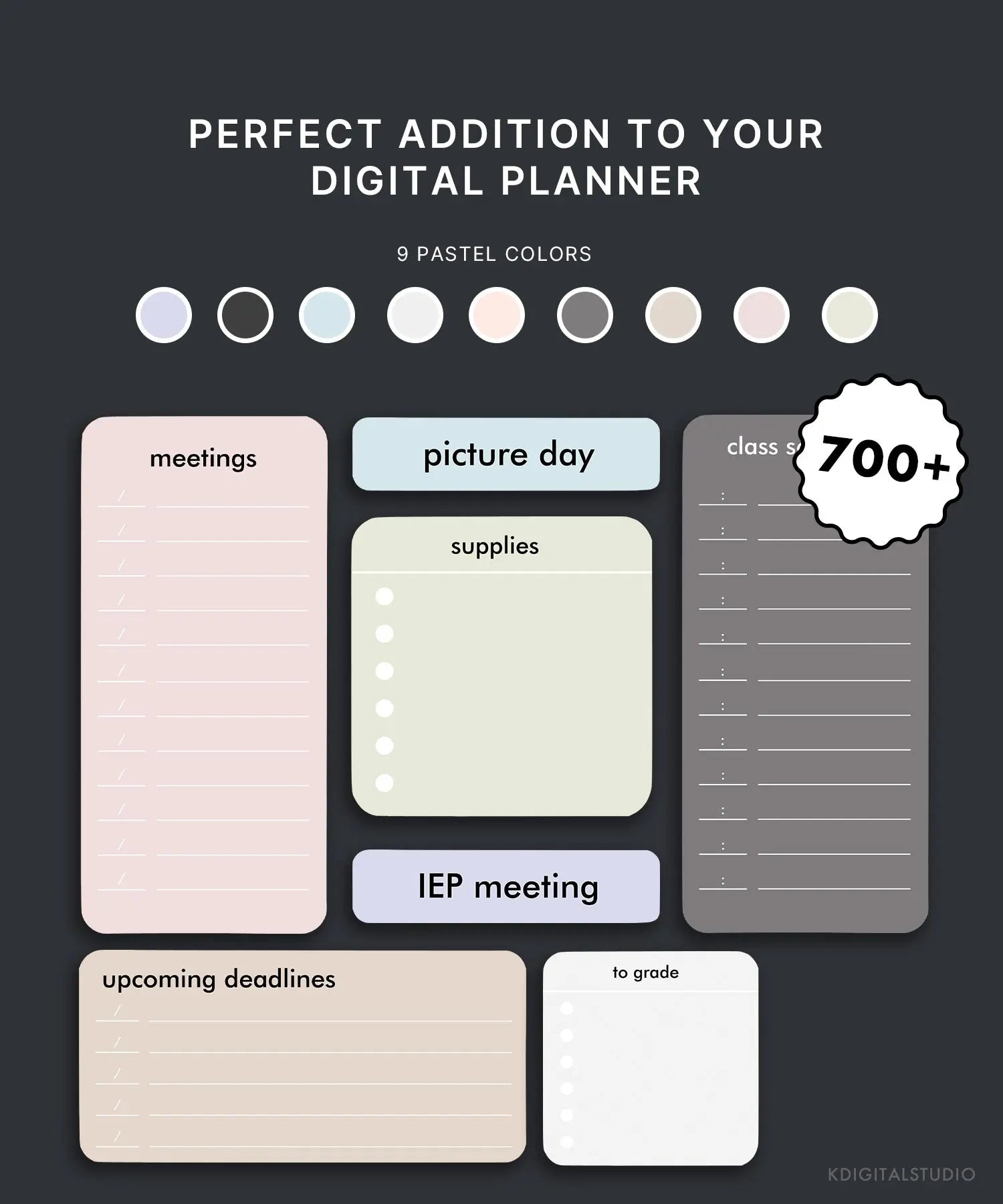Pastel Teacher Widgets – KDigitalStudio
