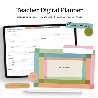 2025-26 Teacher Digital Planner