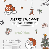 Merry Chic-mas Stickers