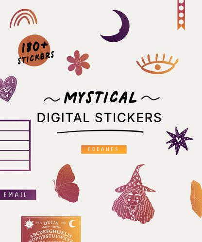 Pegatinas digitales místicas