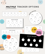 Colorful Mood Trackers Digital Stickers