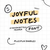 Joyful Notes Font