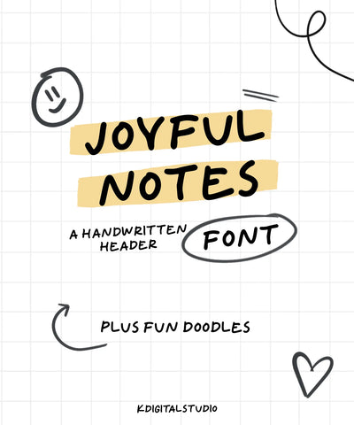 Joyful Notes Font KDigitalStudio