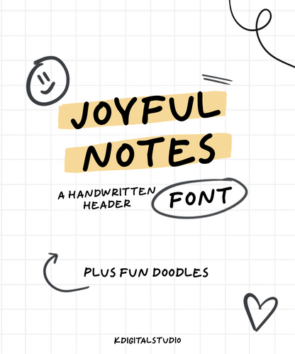 Joyful Notes Font