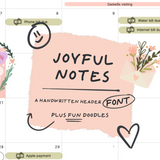 Joyful Notes Font