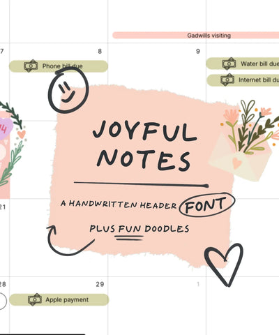 Joyful Notes Font KDigitalStudio