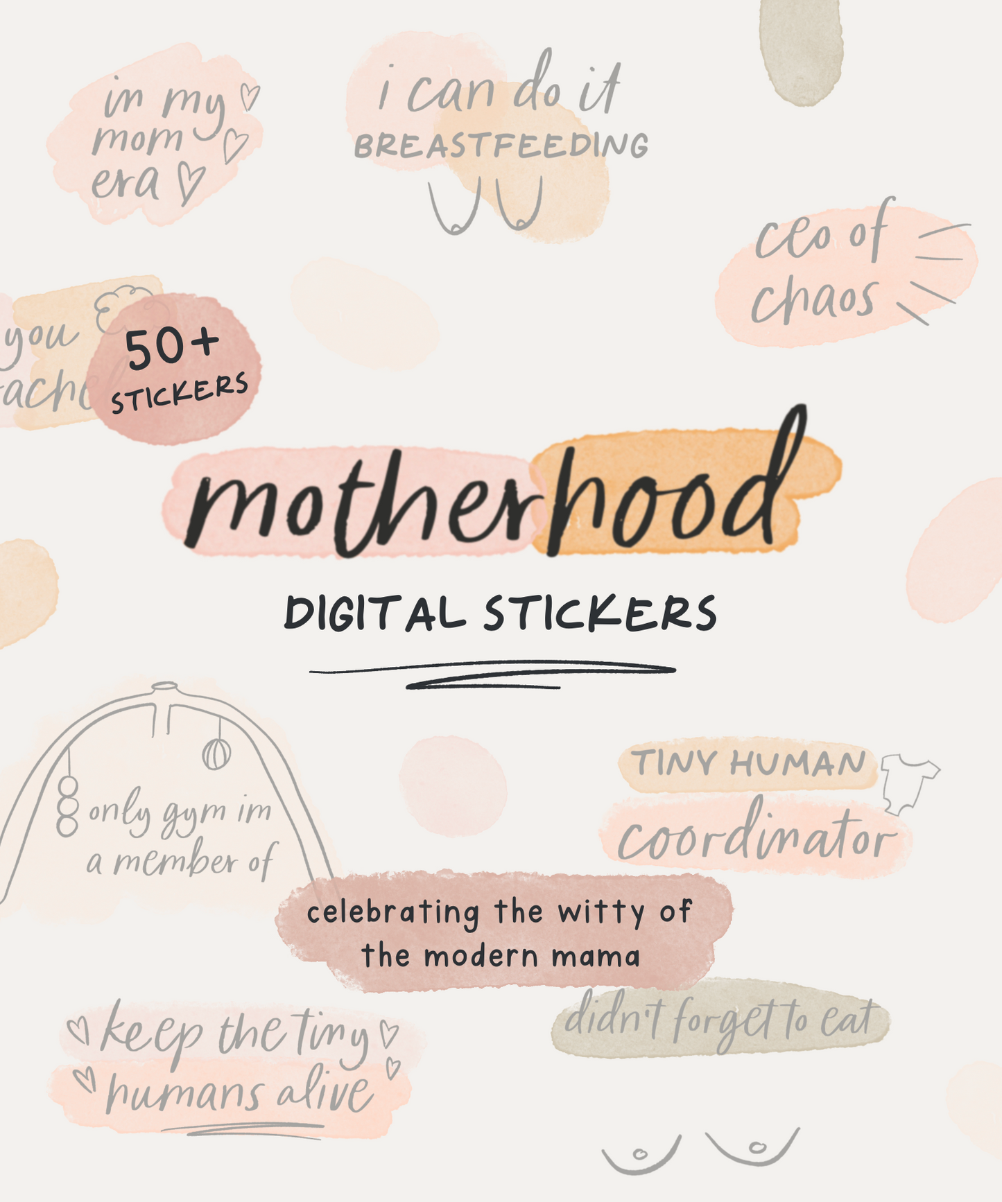 Motherhood Digital Stickers