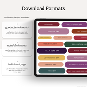 Wacky Holidays & Events (Jewel Tones) Digital Stickers