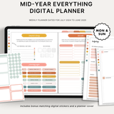 Mid-Year Weekly Everything Digital Planner