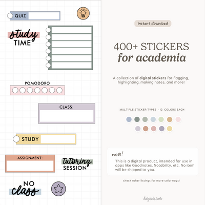 Back to School Stickers KDigitalStudio
