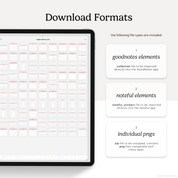 download formats for bright rainbow widgets digital stickers