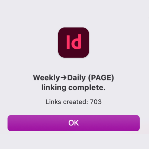 InDesign Hyperlink Automation