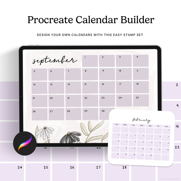 Procreate Calendar Builder Kit
