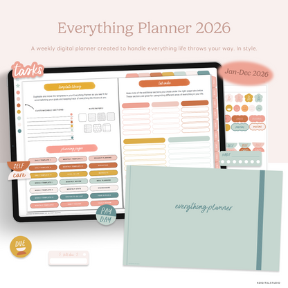 2026 Weekly Everything Planner in Creative Boho