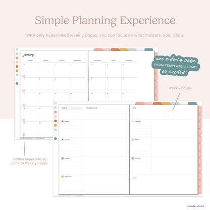 2026 Weekly Everything Planner in Creative Boho