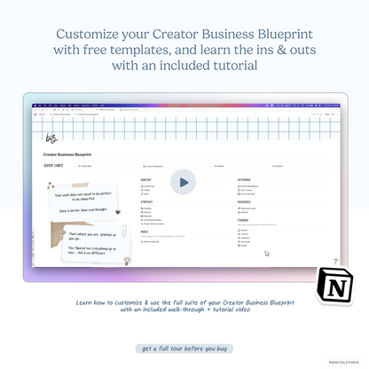 Creator Business Blueprint Notion System