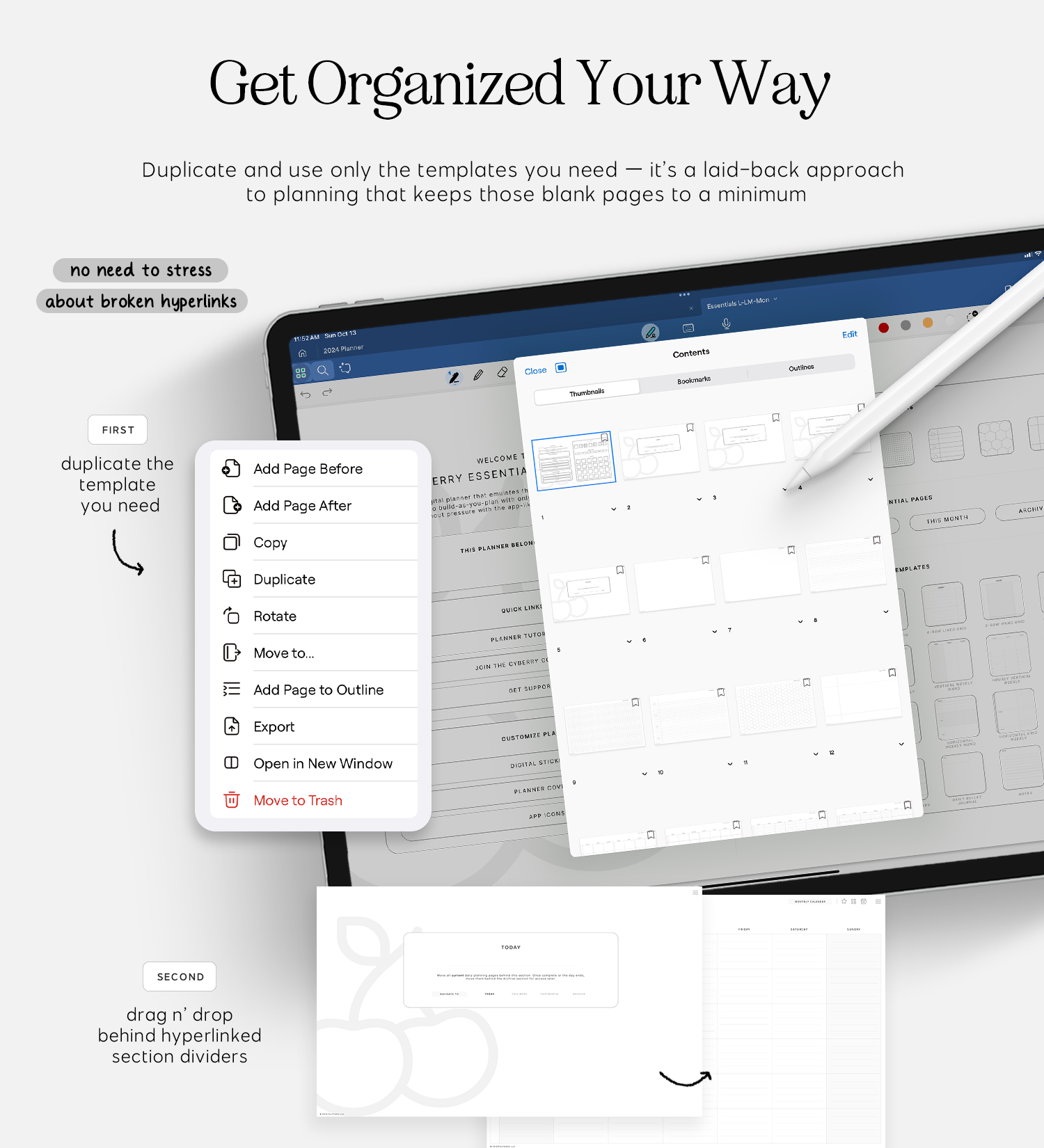 get organized your way with cyberry essentials planner