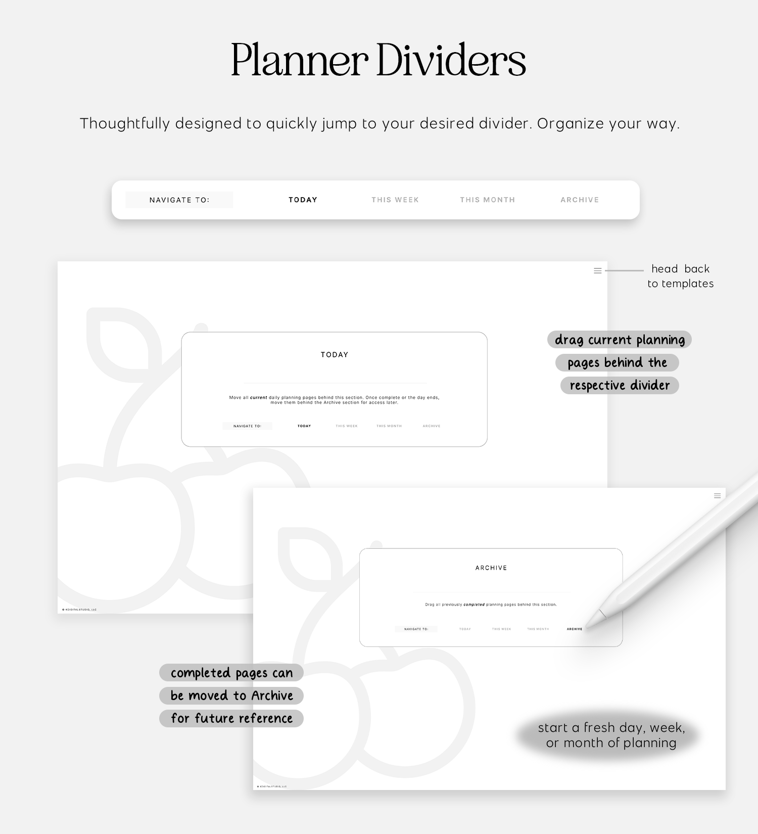 planner dividers in cyberry essentials planner