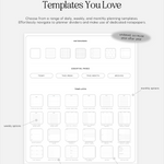 templates you love and need in cyberry essentials planner