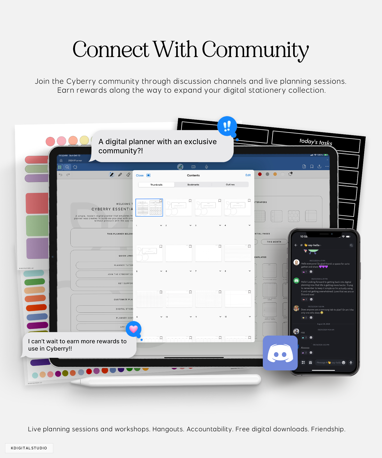 connect with the cyberry community using discord