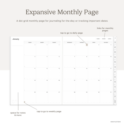 2027 Daily Log Planner KDigitalStudio