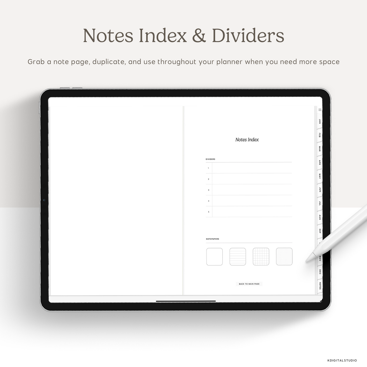 2027 Daily Log Planner KDigitalStudio