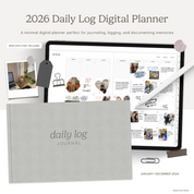 2026 Daily Log Planner