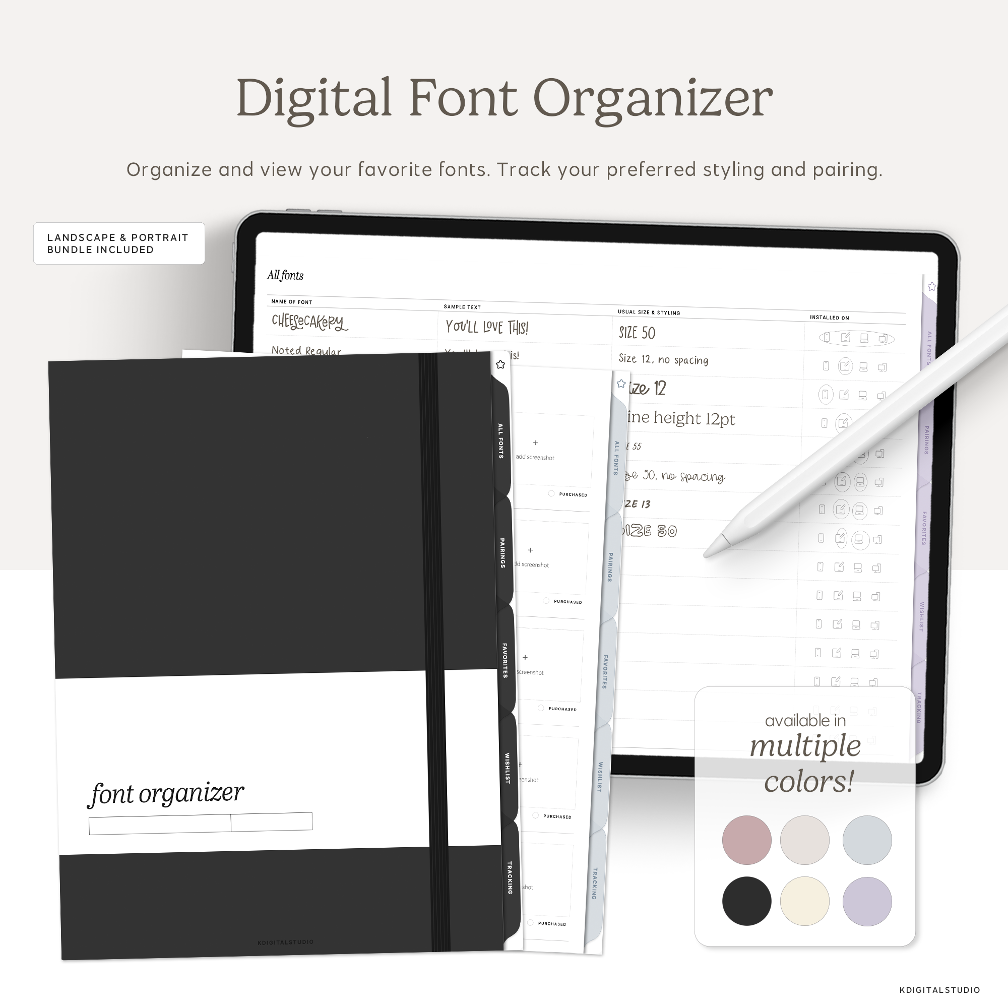 Digital Font Organizer