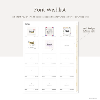 Digital Font Organizer