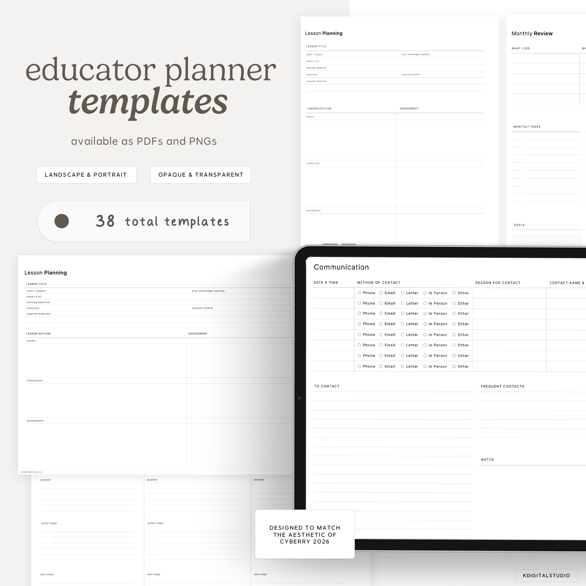Educator Templates for Cyberry