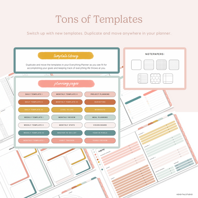 Mid-Year Everything Planner in Landscape (2026-2027) KDigitalStudio