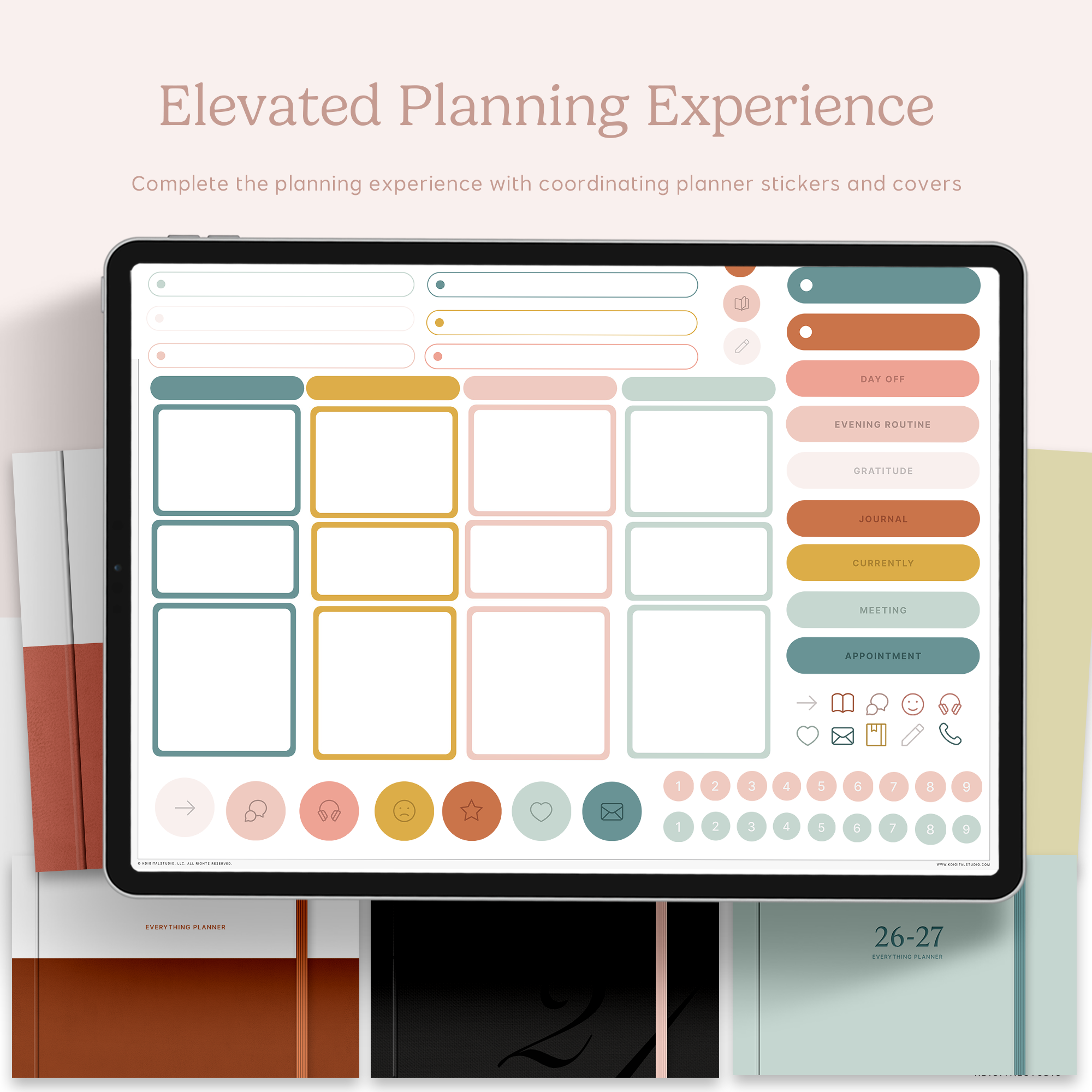 Mid-Year Everything Planner in Landscape (2026-2027) KDigitalStudio