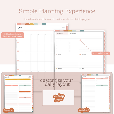 Mid-Year Everything Planner in Portrait (2026-2027) KDigitalStudio