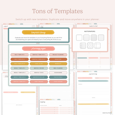 Mid-Year Everything Planner in Portrait (2026-2027) KDigitalStudio