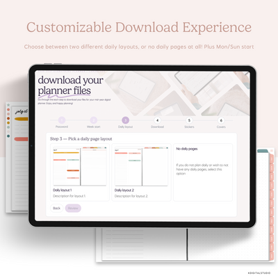 Mid-Year Everything Planner in Portrait (2026-2027) KDigitalStudio
