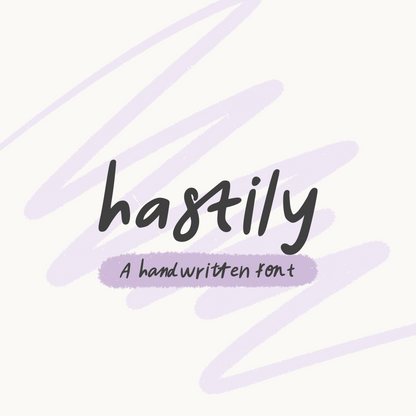 Hastily Handwritten Font Bundle