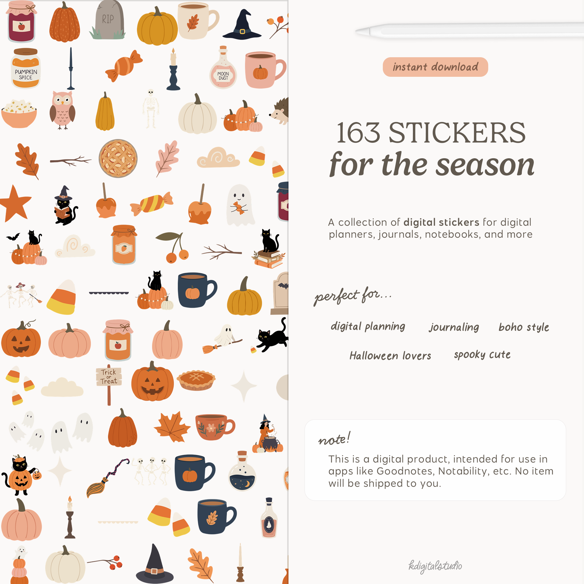 Hearth & Hollow Digital Stickers KDigitalStudio