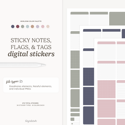 Sticky Notes, Flags, and Tags (Heirloom) KDigitalStudio