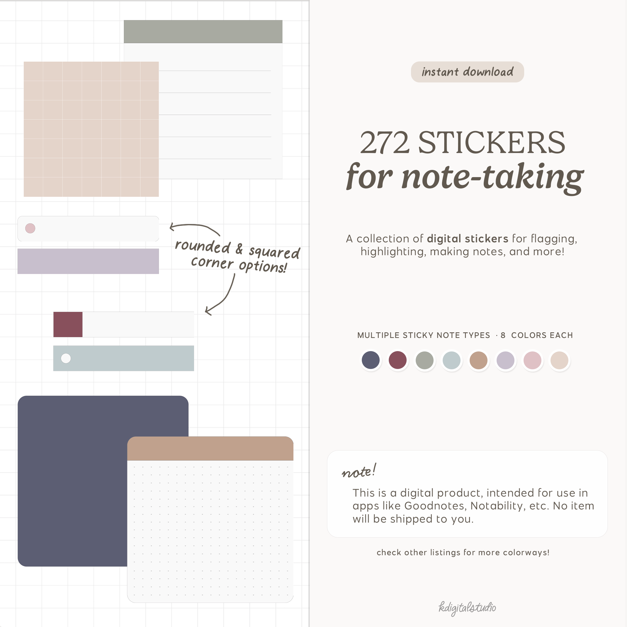 Sticky Notes, Flags, and Tags (Heirloom) KDigitalStudio
