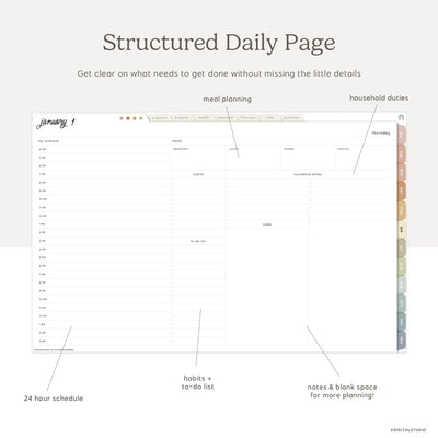 2026 Household Digital Planner KDigitalStudio