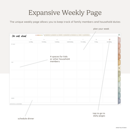 2026 Household Digital Planner